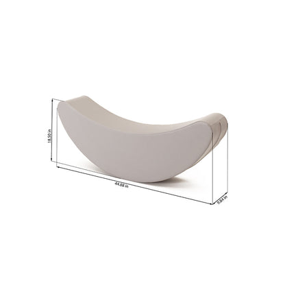 Blush Apricot Iglusoftplayr banana-shaped furniture piece, soft and colorful for children&
