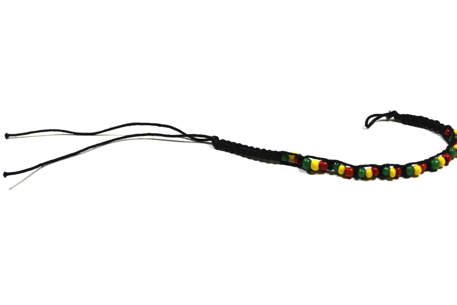 Silver Hestia Rasta Vibrations bracelet with colorful beads and engraved details, featuring a vibrant, bohemian style bracelet.