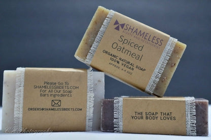 Organic Coconut Soap by Burgundy Crius, vegan healthcare soap with natural coconut ingredients, shown in a clean, minimal packaging.