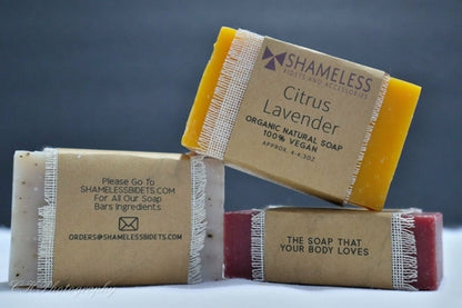 Organic Coconut Soap by Burgundy Crius, vegan healthcare soap bar with natural coconut ingredients, shown in a close-up image.