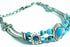 Silver Hestia Sweet Sunflower Boho bracelet with sunflower charms and beaded details, styled for a bohemian look.
