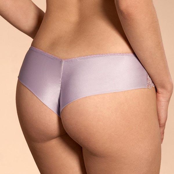 Lime Lucy Ajour Daisy Lace Brazilian Panty in white, featuring floral lace design and slim fit lingerie underwear.