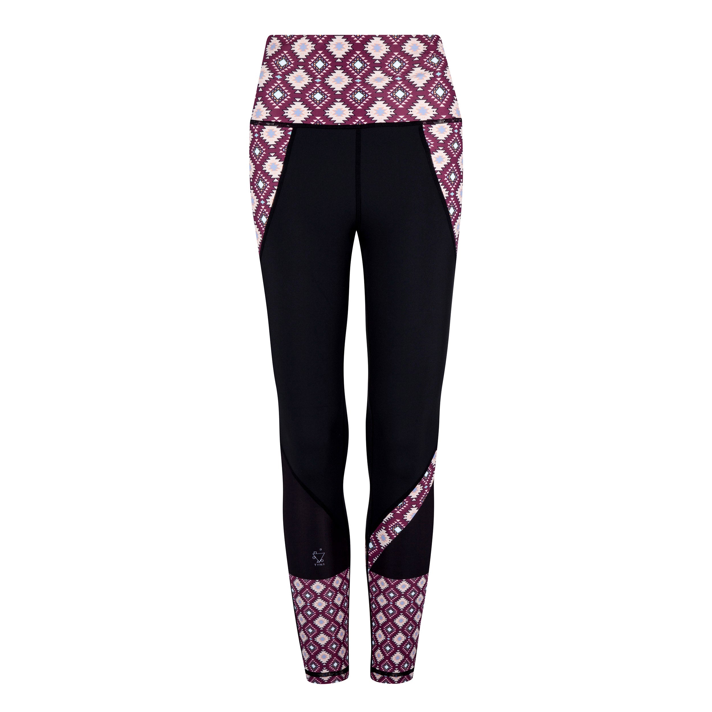 White Oliver Go West Beautiful activewear leggings with a stylish design, shown laid flat on a white background.