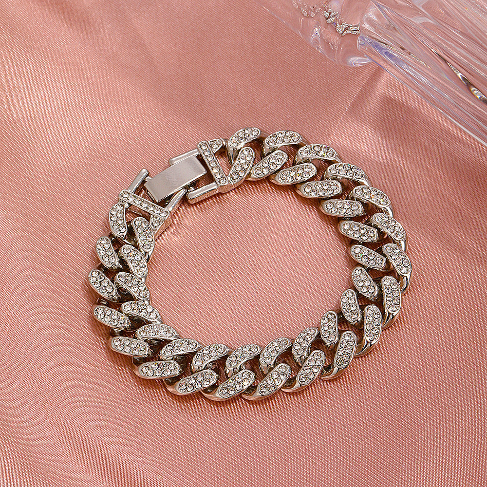 Blush Bella Cuba rhinestone bracelet with sparkling stones and intricate design, perfect for elegant jewelry styling.