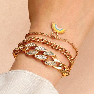 Blush Bella Cuba rhinestone bracelet featuring sparkling rhinestones and a stylish jewelry design for elegant accessories.