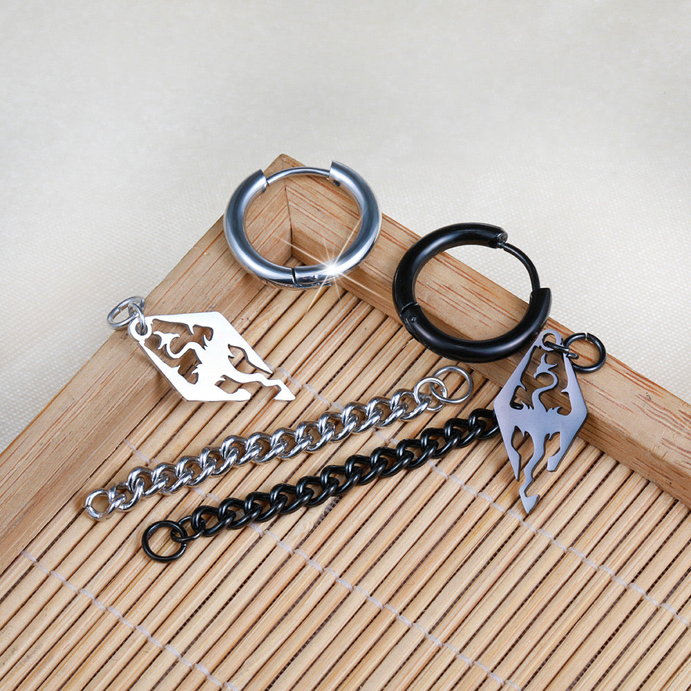 Punk Eastdragon earrings by Blush Bella featuring bold, intricate eastdragon design in jewelry and watch style.