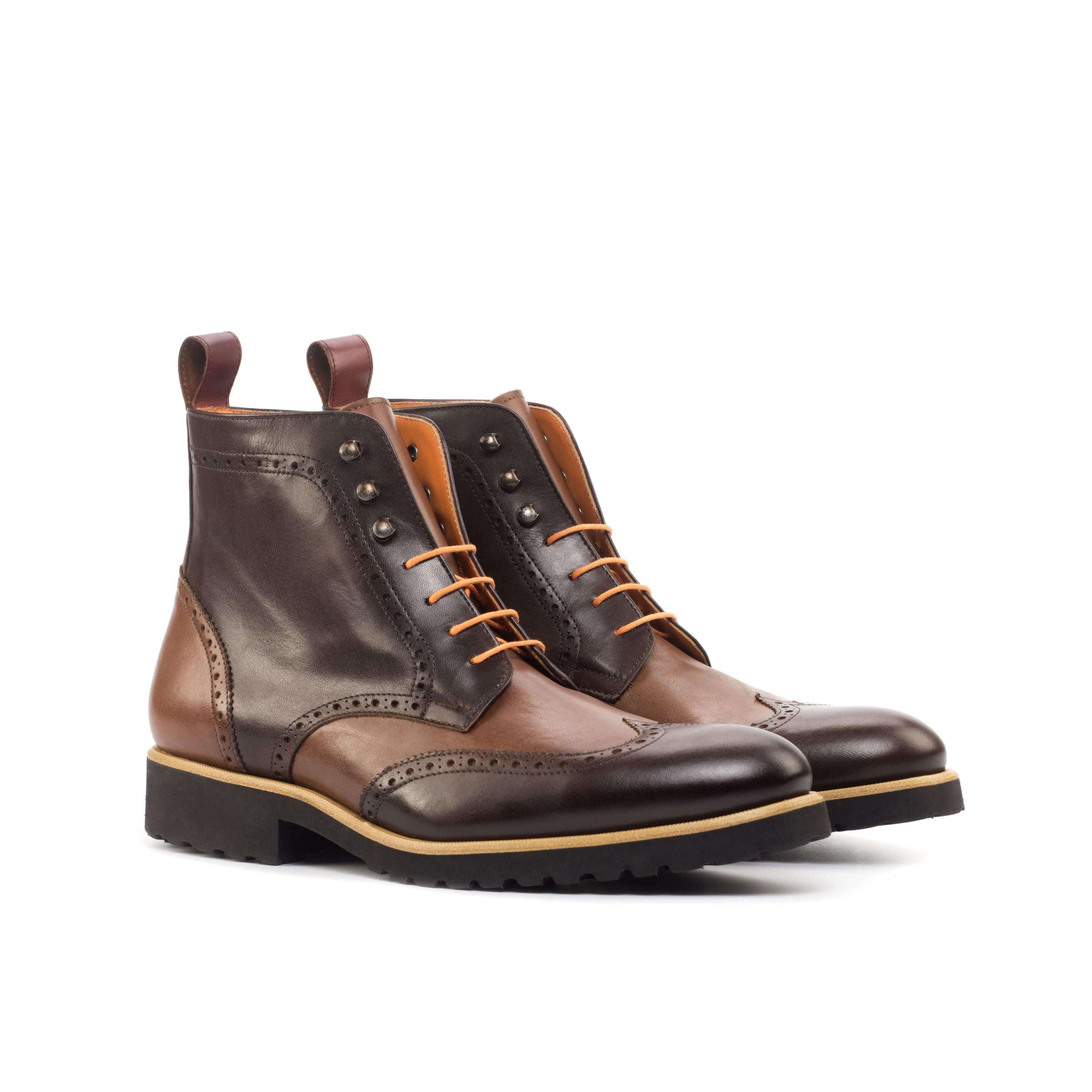 Magenta Apple CL89 Military Brogue Boots II footwear showing dark leather with brogue detailing and sturdy lace-up design