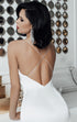 white civil ceremony midi dress UK
