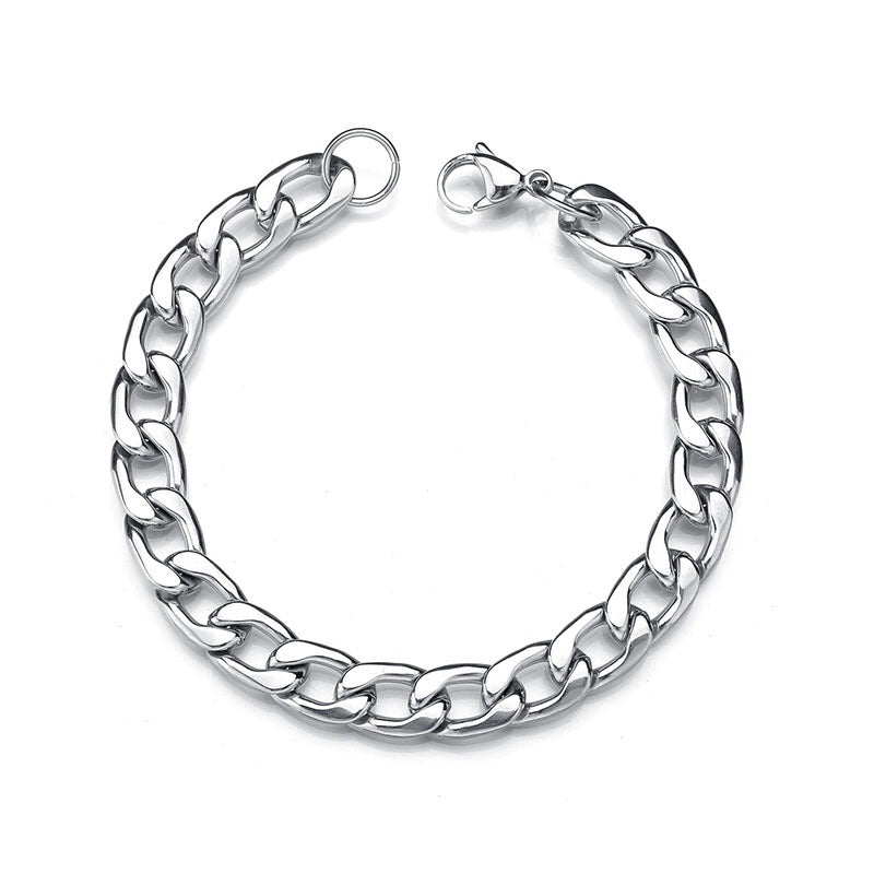 Blush Bella NK chain bracelet featuring gold-tone links, stylish jewelry accessory, on a neutral background.