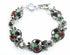 Silver Hestia Brilliant Multi Crystal Owl Bracelet featuring sparkling crystal owl charms on a silver chain.
