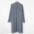 Yellow Hera long sleeve maxi cardigan displayed flat, featuring a soft knit fabric and open-front design for cozy, stylish layering.