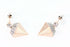 Silver Hestia diamond girl stud earrings featuring sparkling diamond accents on classic silver earrings.