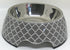 Modern gray medium dog bowl from Plum Semele, made of durable material, suitable for feeding medium-sized dogs.