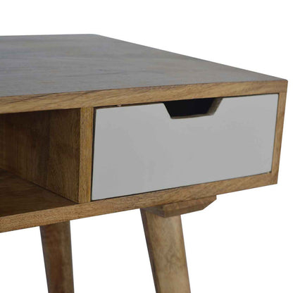 Hand-painted drawer writing desk by Jade Epimetheus featuring a stylish, functional furniture piece with artistic design details.