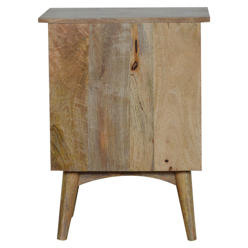 Nordic style bedside table with 2 drawers by Jade Epimetheus, featuring a sleek wooden finish and modern design.