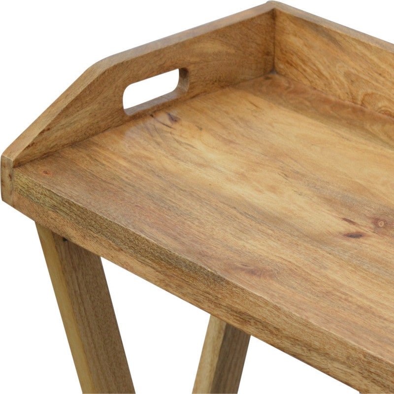Jade Epimetheus Butler Style Writing Desk with foldable legs, wooden furniture piece suitable for home or office workspace.