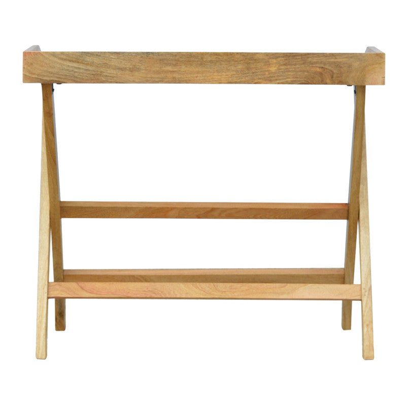 Jade Epimetheus Butler Style Writing Desk with foldable legs, wooden furniture piece ideal for home or office workspace.