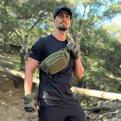 Green tactical fingerless airsoft gloves by Black Lavender, designed for outdoor sports, paintball, and tactical activities.