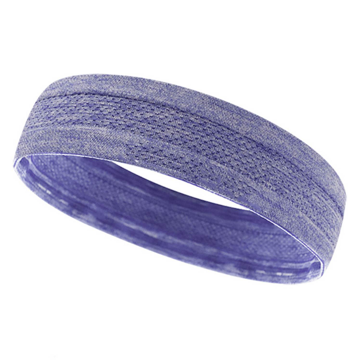 Black Lavender cardio cross-training headband in blue, designed to keep sweat away during workout sessions.
