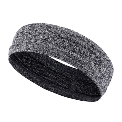Gray Black Lavender Cardio Cross-Training Headband showing a comfortable fabric headband designed for workout activity.