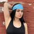 Black Lavender extra-wide sport sweat-wicking headband for fitness and exercise, designed to keep sweat away during workouts.