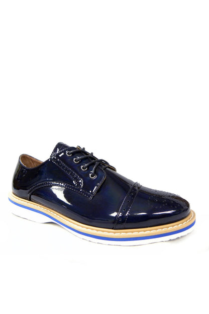 Black JHONNY footwear by Azure Ophion featuring a sleek design and durable construction.