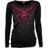 Black Jasper Blood Rose baggy top in black, featuring a loose fit and stylish design, ideal for casual or trendy outfits.