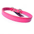 Salmon Oscar Kensington plain dog collar in durable fabric, featuring a simple design with a metal buckle for pets.