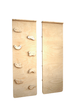 Red Oceanus reversible rockwall climbing and sliding ramp for kids, made of durable furniture-grade materials.