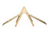 Red Oceanus foldable climbing triangle with two ramps for kids, featuring a sturdy Pikler-style wooden furniture piece.
