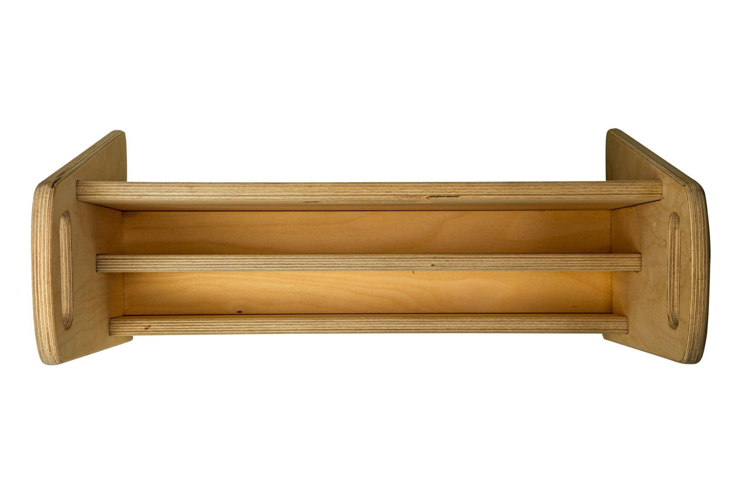 Small wooden bookshelf by Red Oceanus featuring multiple shelves and a natural finish, ideal for compact storage and decor.