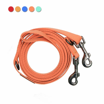 Emerald Alfie Lof folding lead leash for pets, peach-colored, lightweight and compact for easy walking and travel.