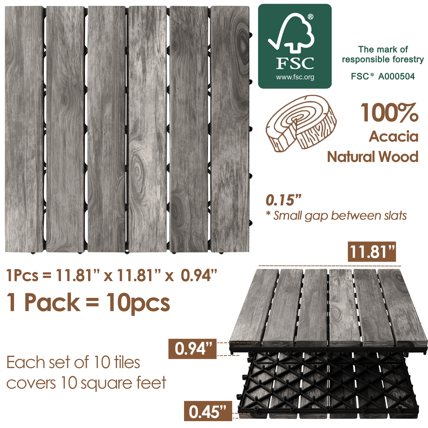 Teal Crius hardwood interlocking patio deck tiles arranged on a outdoor deck for easy home decor installation.
