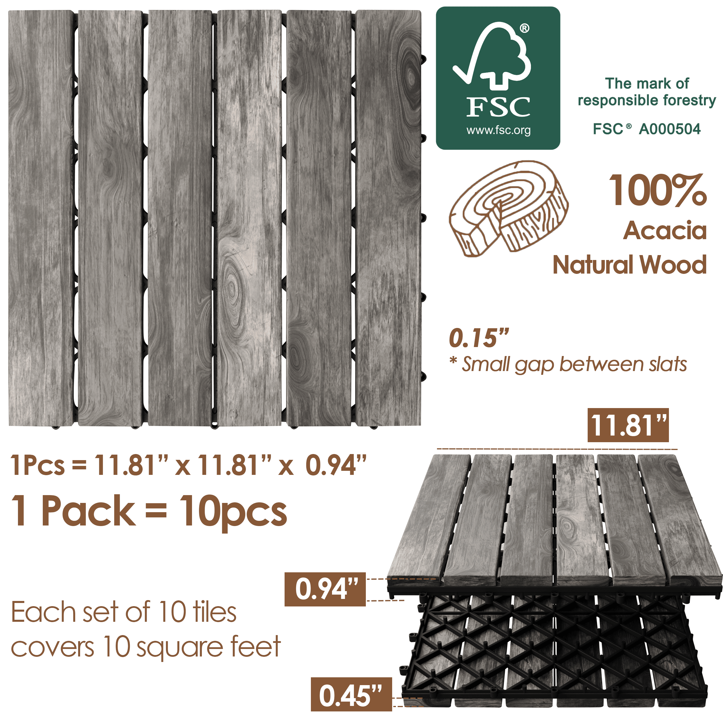 Teal Crius hardwood interlocking patio deck tiles arranged on a outdoor deck for easy home decor installation.