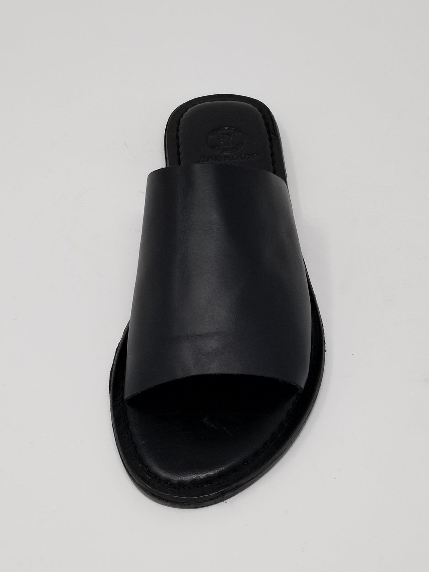 Black Azure Ophion Laguna footwear front view showing sleek design and stylish silhouette.