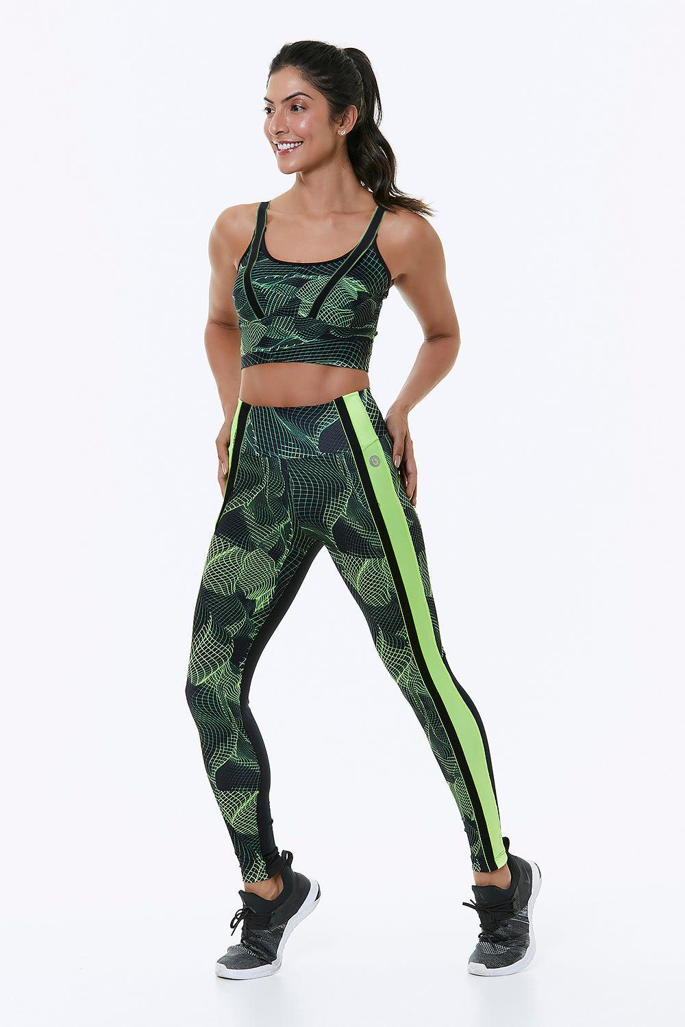 Red Medusa Legacy Sports Bra in activewear, front view showcasing supportive design and breathable fabric for comfortable exercise.