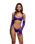 Brown Sooty Bare Bliss 2-piece lingerie set featuring a lace bralette and matching underwear on a neutral background.