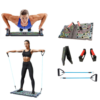 Copper Hecuba 9-in-1 push-up rack board system for versatile home gym workouts and strength training exercises.