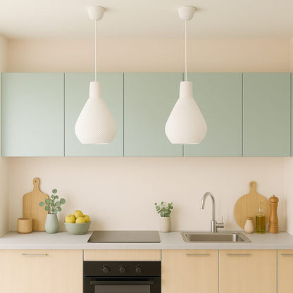 Azure Pontus Lumisera pendant lamp hanging with a modern design and soft lighting for contemporary interior decor.