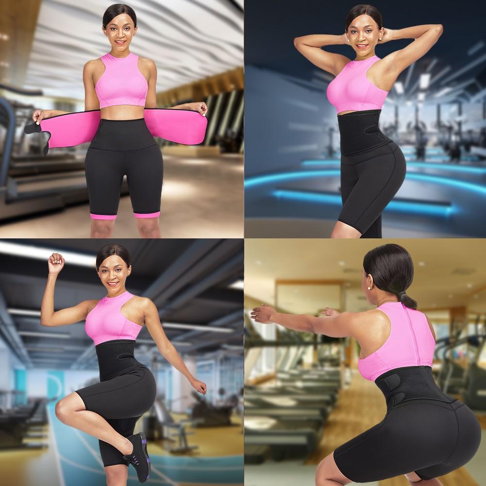 Indigo Osage 2-in-1 waist trainer and sauna sweat pants for slimming, made with hot neoprene material for effective body shaping.