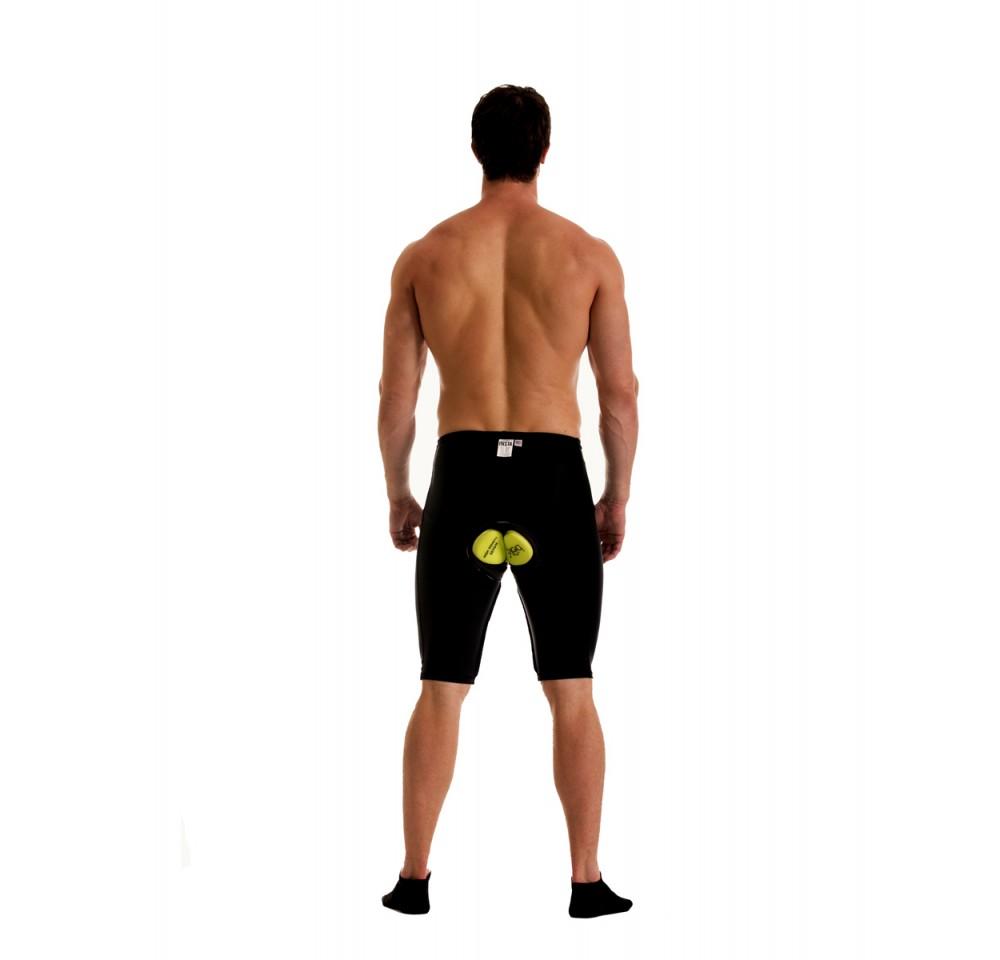 Scarlet Leek Insta Slim I.S.Pro USA cycling compression padded bike short for women, black with built-in padding and athletic fit.