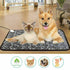 Yellow Pandora thermal waterproof pet bed pad with adjustable heating, designed for comfort and protection for pets.