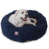 Rose Chloe MajesticPet 40-inch navy Villa Donut pet bed with soft cushioned design for comfortable pets.