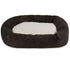 Rose Chloe MajesticPet 25-inch Villa Sherpa Donut Pet Bed in storm gray, plush and cozy for small to medium pets