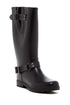 Black Mariene footwear by Azure Ophion, showcasing sleek design and stylish silhouette in a high-quality image.