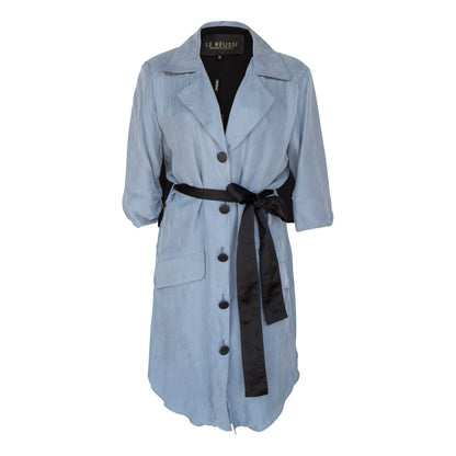 Cielo Blue blazer dress by Mauve Daisy, tailored women&