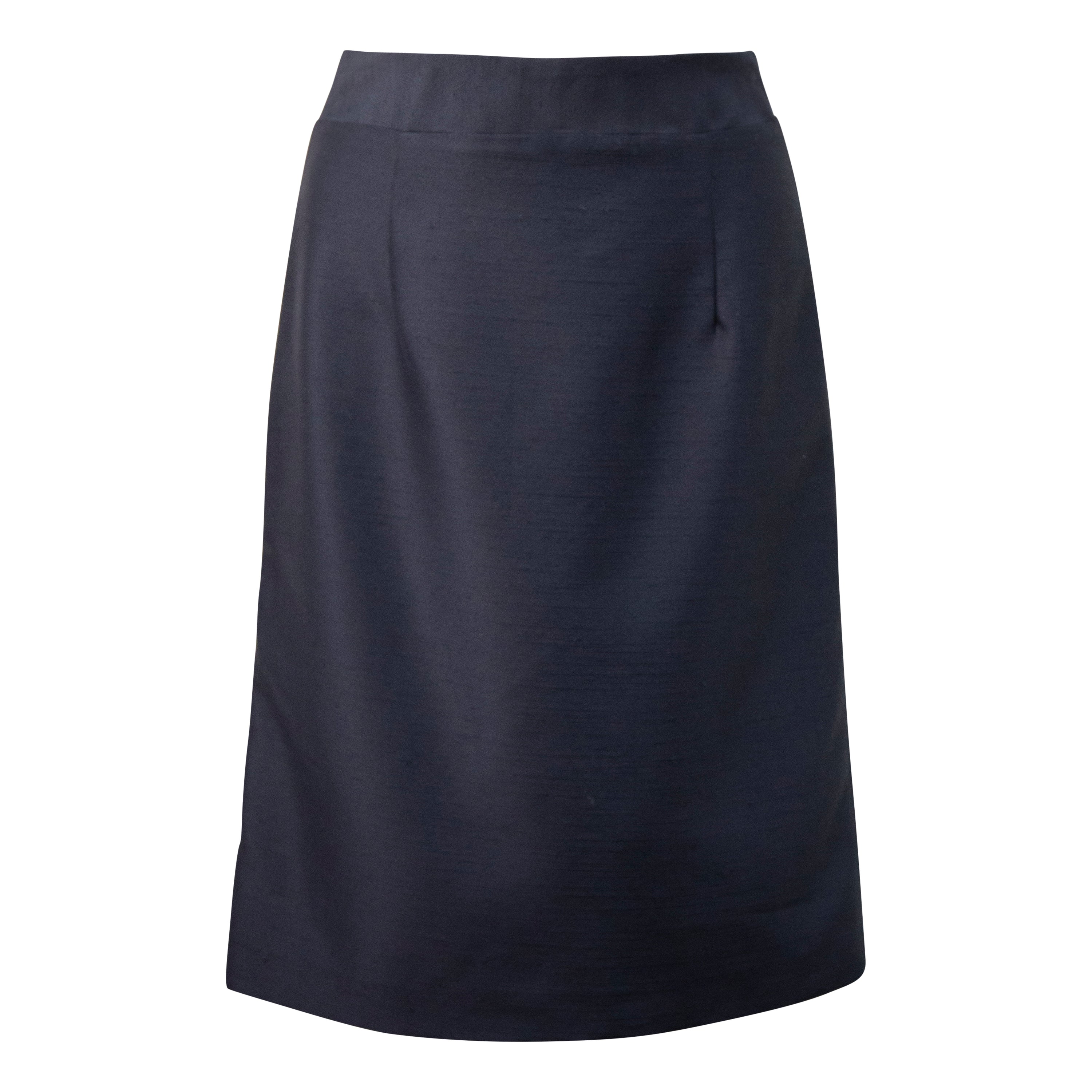 Black Luxe Straight Mini Skirt by Mauve Daisy, a stylish women&