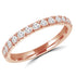 Rose Chloe Majesty Diamonds MD160273-3 0.4 CTW round diamond wedding anniversary ring with a sleek band and sparkling center stone.
