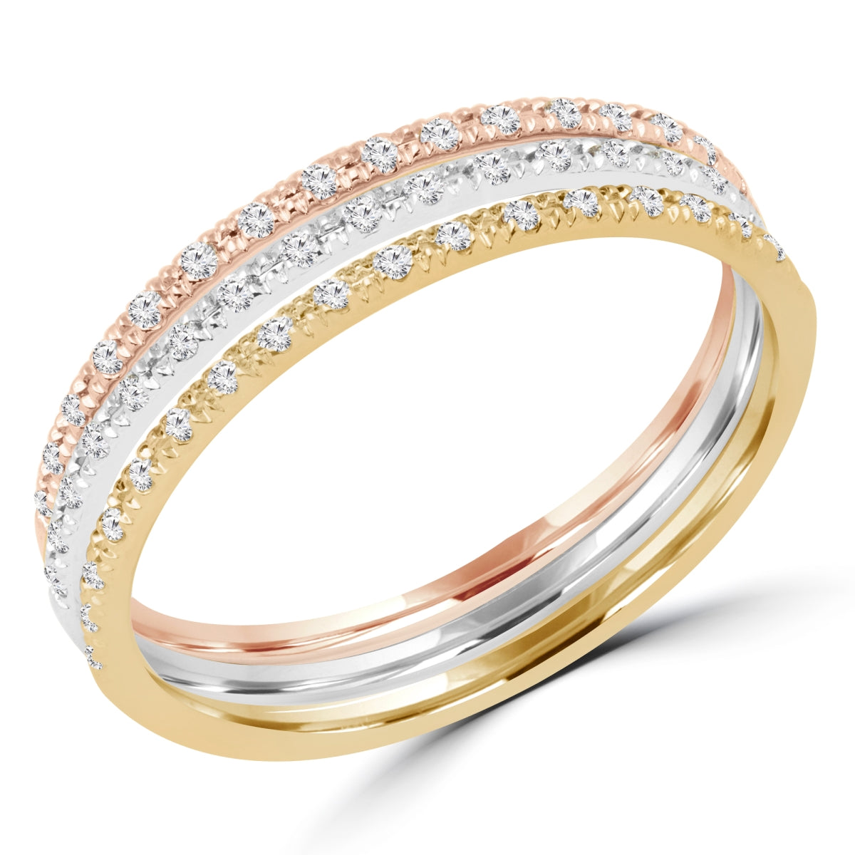 Rose Chloe Majesty Diamonds round diamond cocktail ring with 0.14 carats, featuring a stunning design and sparkling diamonds.