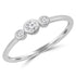Rose Chloe Majesty Diamonds promise bezel ring with a 0.14 CTW round diamond, elegant jewelry design.